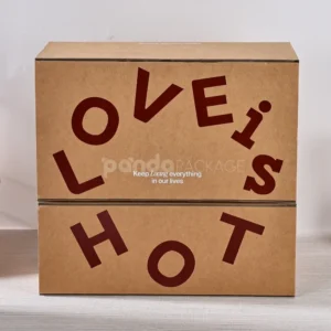 Kraft drawer box with layered compartments and dividers