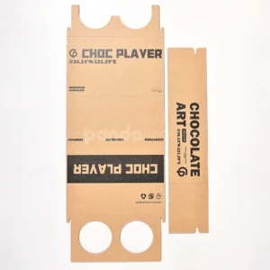 Eco-friendly kraft flip box with internal divider for secure packaging
