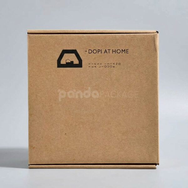 Kraft Corrugated Shipping Box with Tear-Open Flap