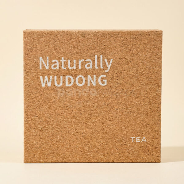 Cork Texture Flip Lid Rigid Box with Compartments