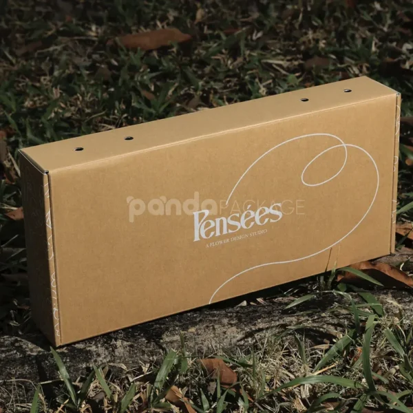 Foldable Kraft Mailer Box with Handle Holes