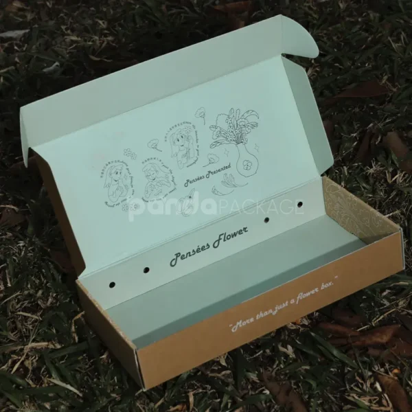 Foldable Kraft Mailer Box with Handle Holes