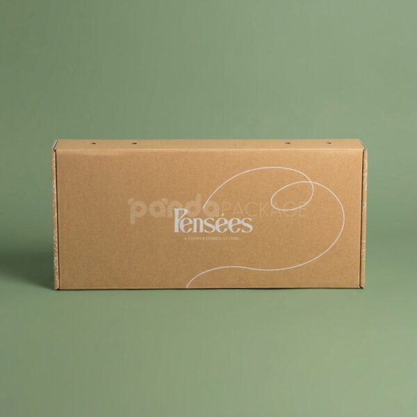 Foldable Kraft Mailer Box with Handle Holes