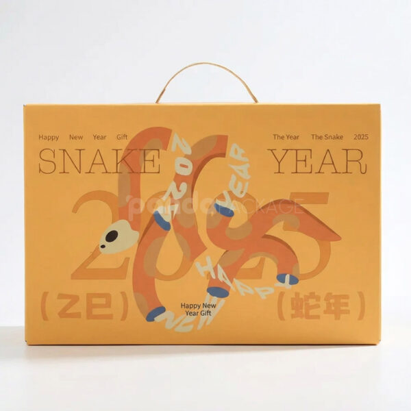 Foldable Kraft Handle Box with Divider Insert Design