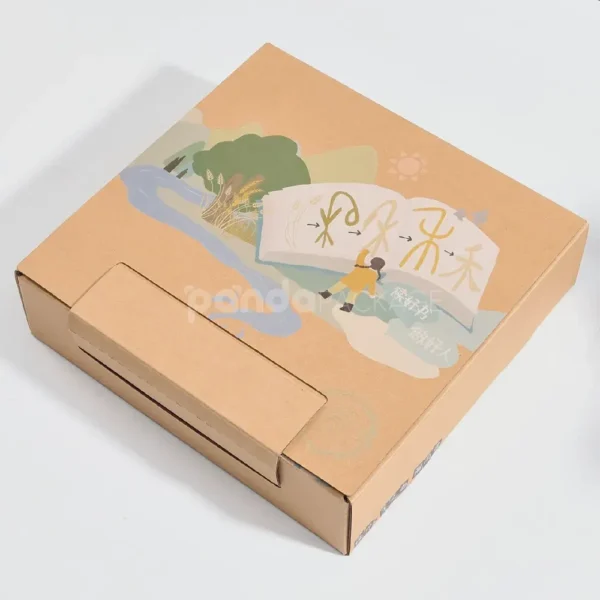 Foldable Printed Mailer Box with Easy Tear Strip