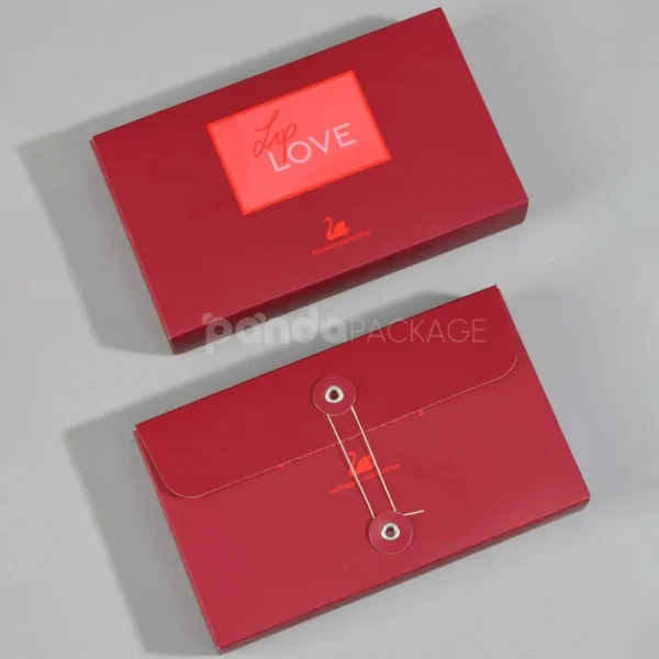 Red Paperboard Display Box with Foam Insert Tray