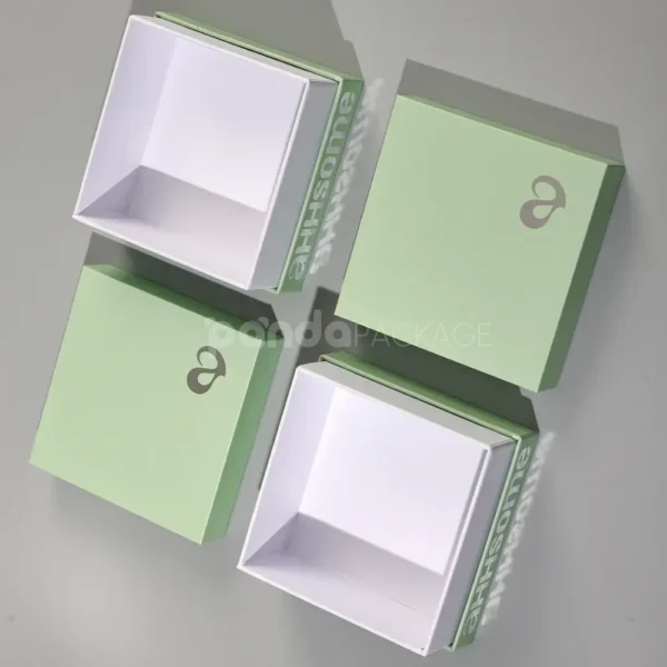 Pastel Matcha Green Rigid Box with Lift-Off Lid