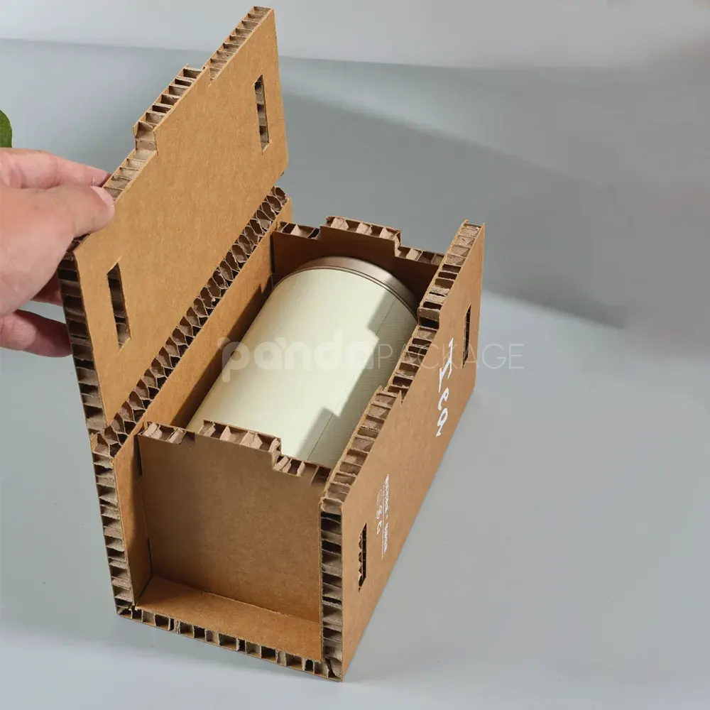 Eco-friendly kraft corrugated packaging box with internal insert
