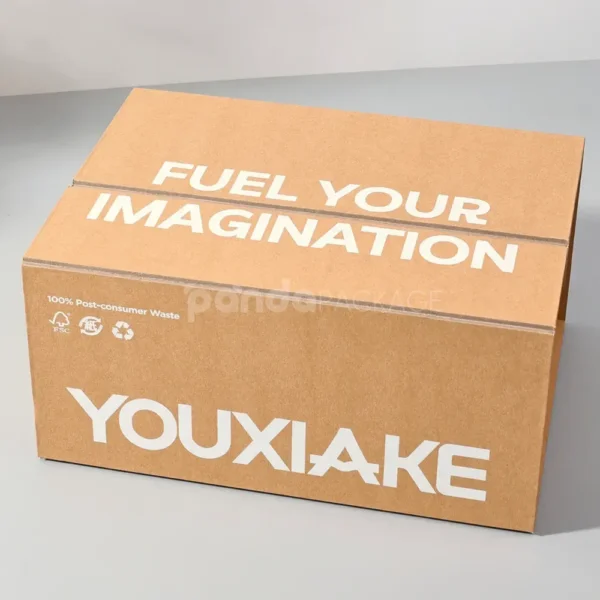Eco Kraft Corrugated Drawer Box with Flip Lid and Insert