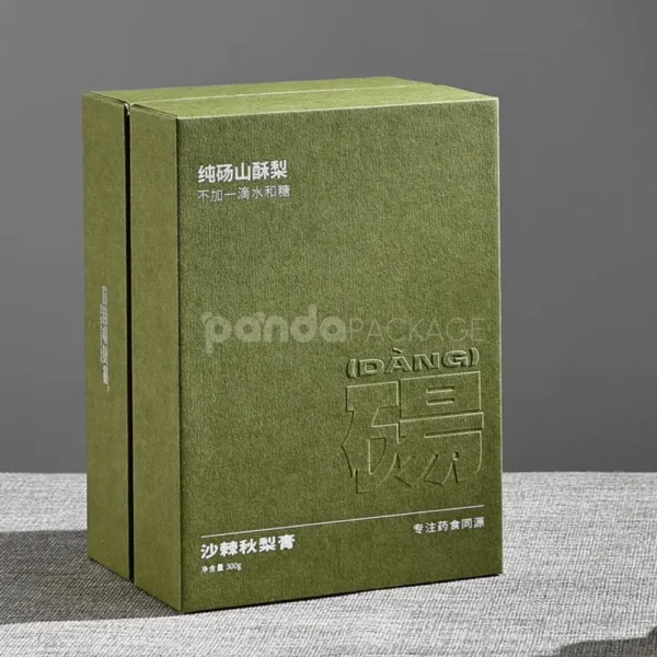 Olive Green Rigid Box with Lift-Off Lid