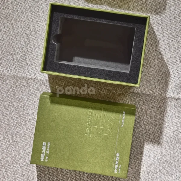 Olive Green Rigid Box with Lift-Off Lid