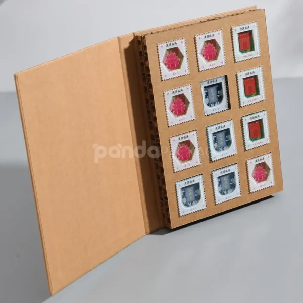 Kraft Book Style Rigid Box with Tie Wrap