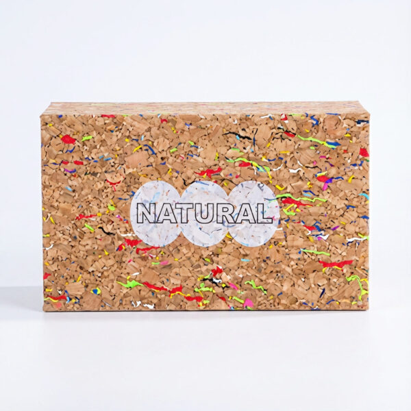 Eco Cork Flip Box with Colorful Texture