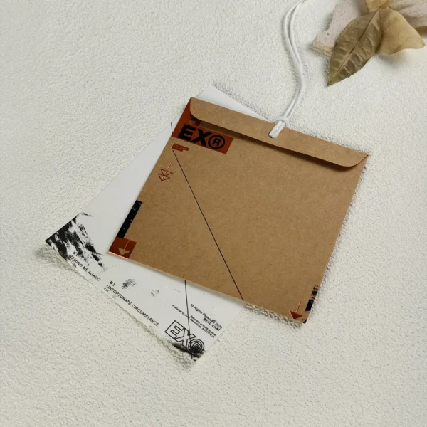 Luxury Gift Tag with Metallic Finish and Ribbon Tie