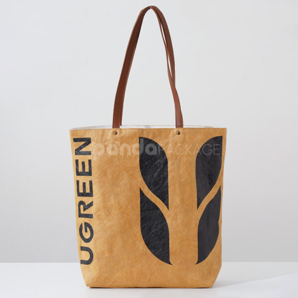 Eco Kraft Paper Bag with Leather Handles