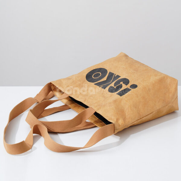 Eco Kraft Crossbody Tote Bag with Shoulder Strap