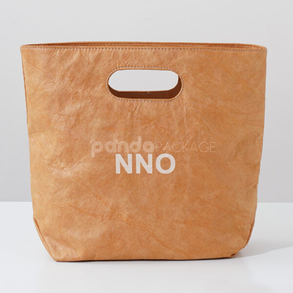 Washable Kraft-Style Non-Woven Bag with Die-Cut Handles