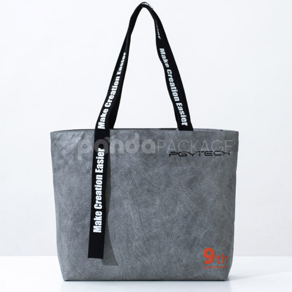 Grey Eco Tote Bag with Branded Anniversary Design