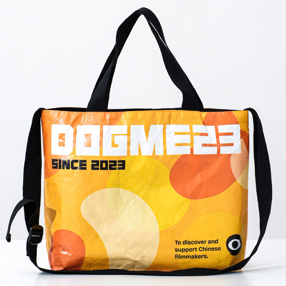 Eco-friendly graphic tote bag with shoulder strap and vibrant print