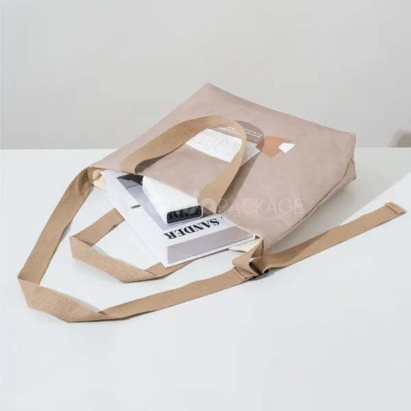 Vintage Print Eco-Friendly Paper Tote Bag
