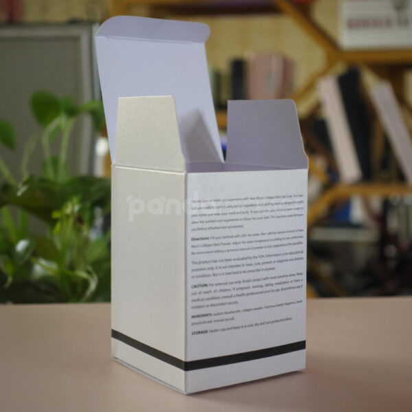 Minimalist Double Tuck Box for Collagen Bath Salt