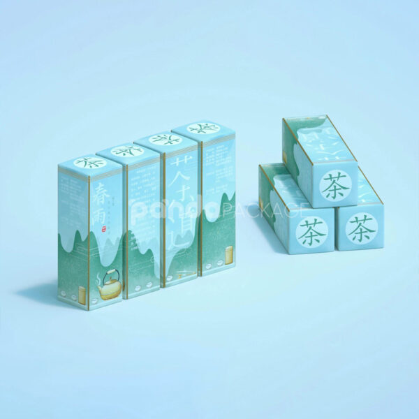 Elegant Paperboard Tea Box with Vertical Tuck End