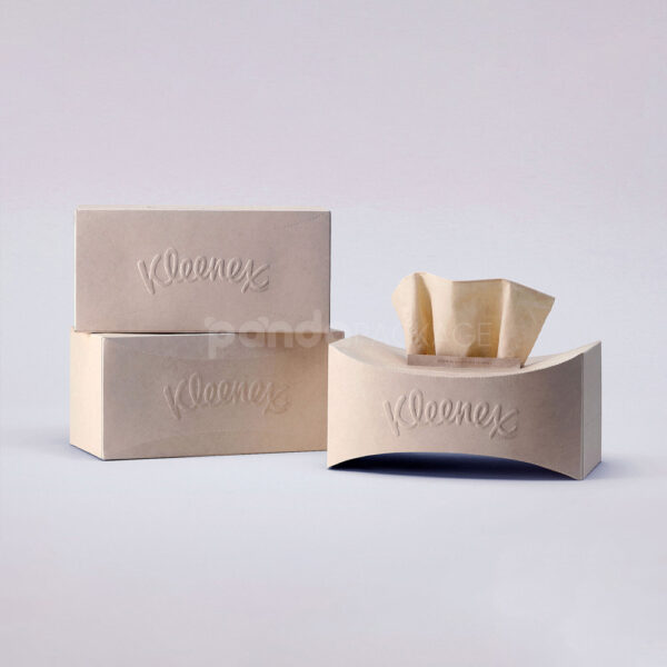 Flat Glued Kraft Tissue Box – Minimalist Eco-Friendly Design