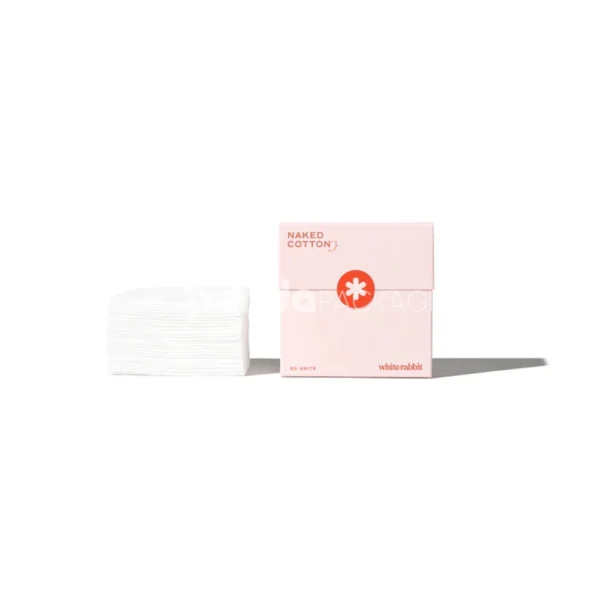 Flat Glued Box for Cotton Pads – Clean Minimalist Design with Easy-Access Lid