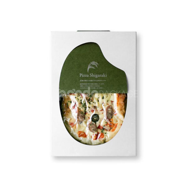 Eco-Friendly Pizza Box with Window Cutout