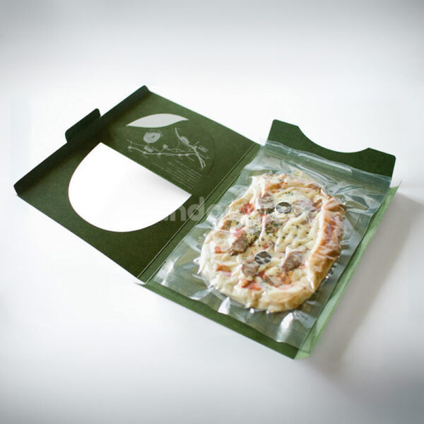 Eco-Friendly Pizza Box with Window Cutout