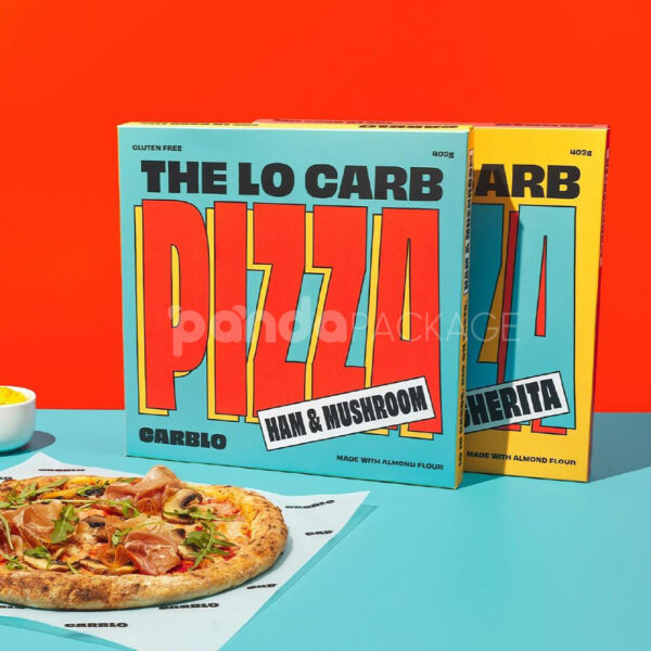 Bold Retro-Style Pizza Box