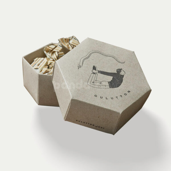 Eco-Friendly Hexagon Box for Gourmet Sweets or Small Gifts