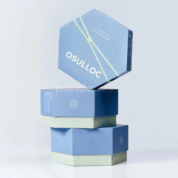 Rigid Hexagon Packaging Box with Two-Tone Color