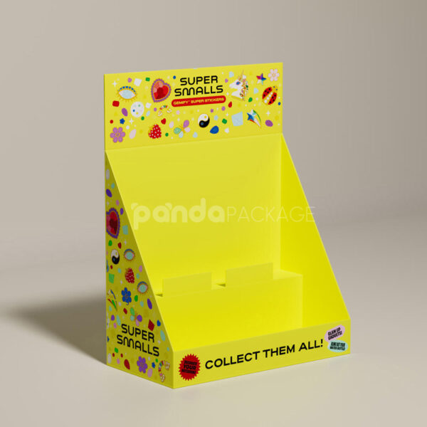 Colorful Cardboard Counter Display Stands for Retail Promotions