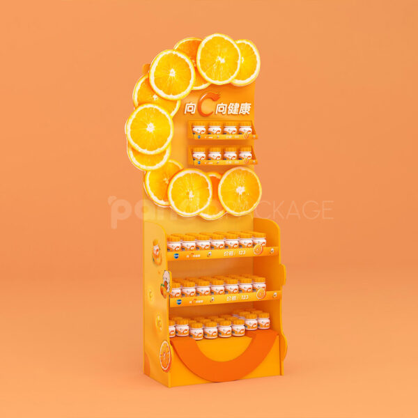 Floor Display for Health Beverages and Nutritional Supplements