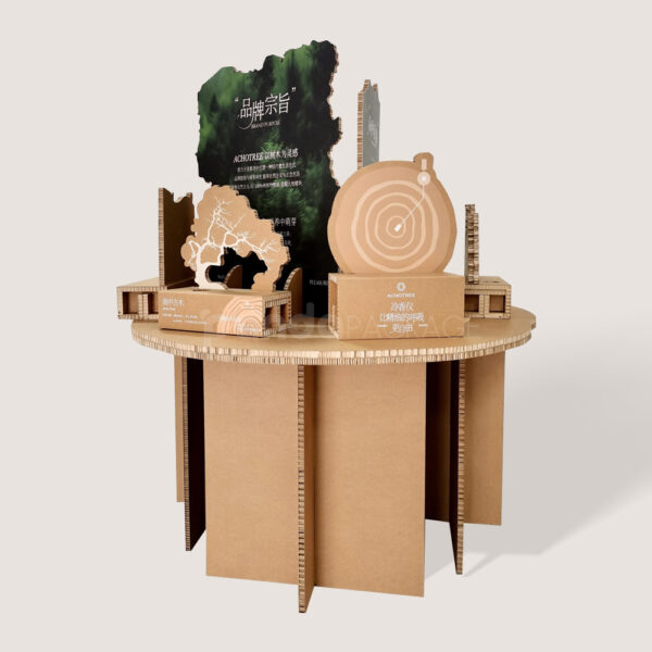 Sustainable Floor Display Unit for Nature-Themed Promotions