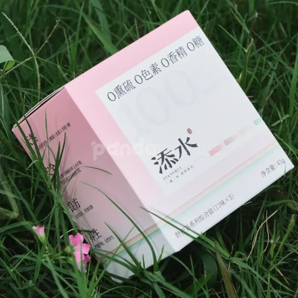 Tear-Strip Gradient Pink Paperboard Box
