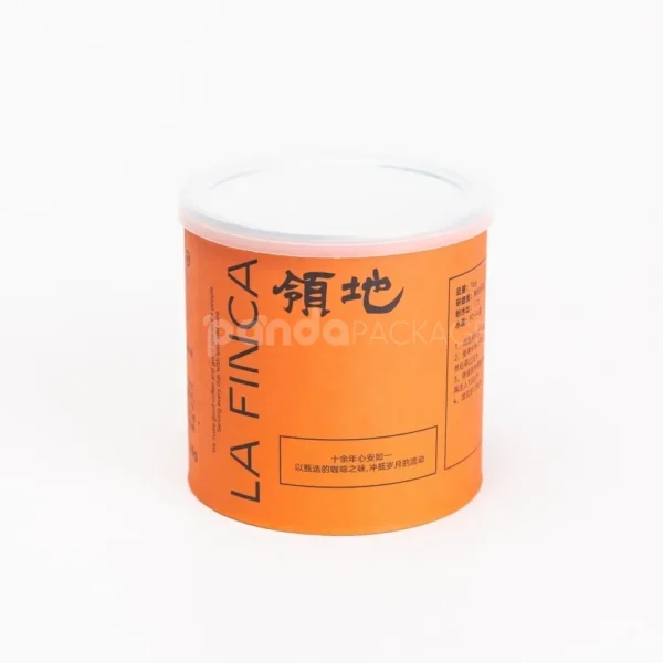 Premium Cardboard Storage Canister with Perforated Lid Design