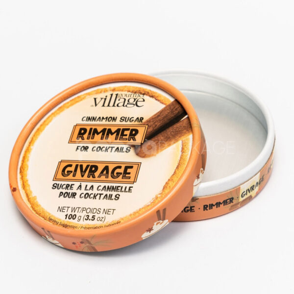 Printed Round Paper Canister with Lid and Liner