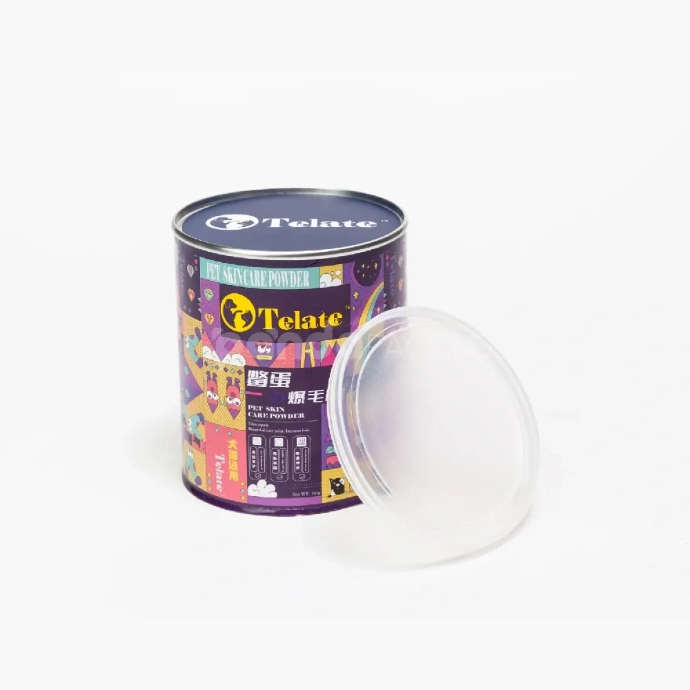 Purple Paper Canister with Perforated Lid