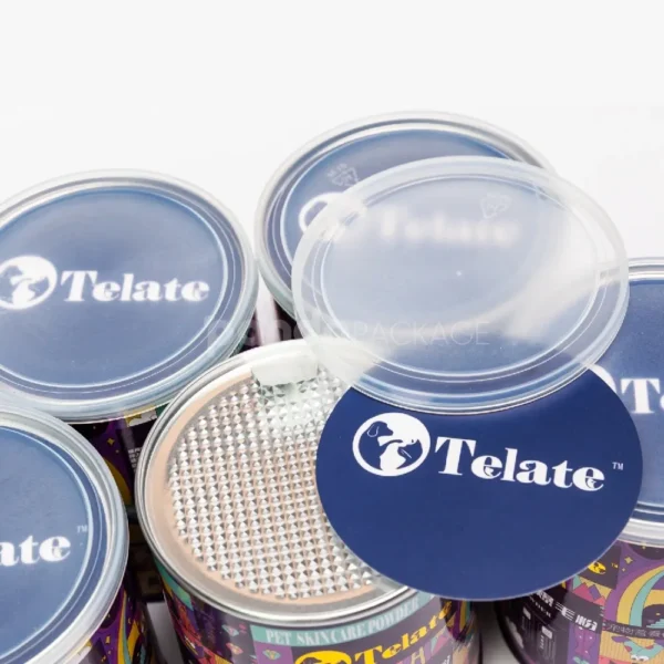 Purple Paper Canister with Perforated Lid