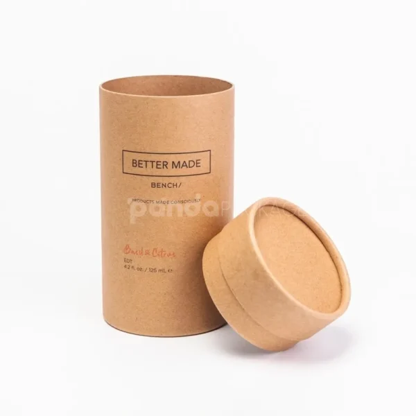 Round Lid-and-Base Sustainable Kraft Paperboard Box