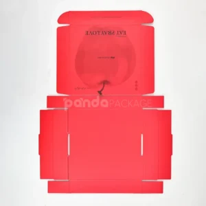 Strong red foldable mailer box for secure packaging