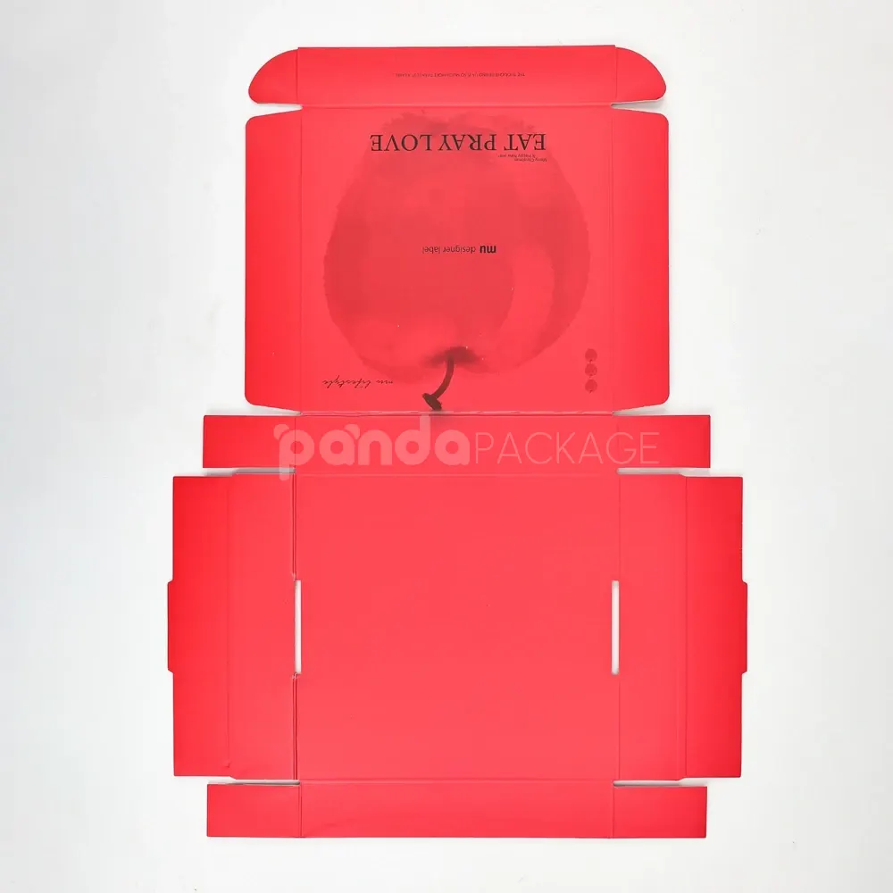Strong red foldable mailer box for secure packaging