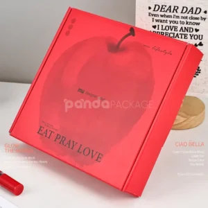Strong red foldable mailer box for secure packaging