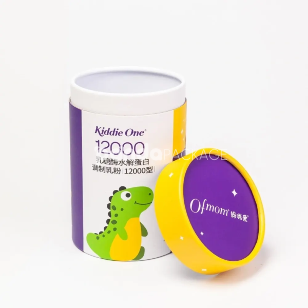 Sustainable Cardboard Canister Twist Lid Offset Print