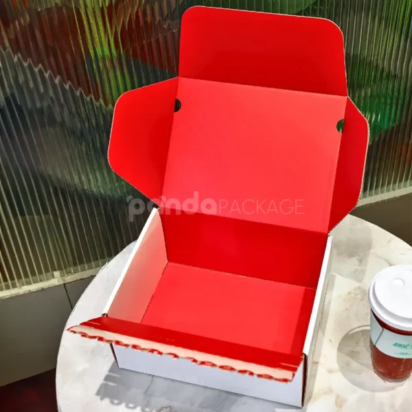 White Corrugated Tear-Strip Flip Mailer Box