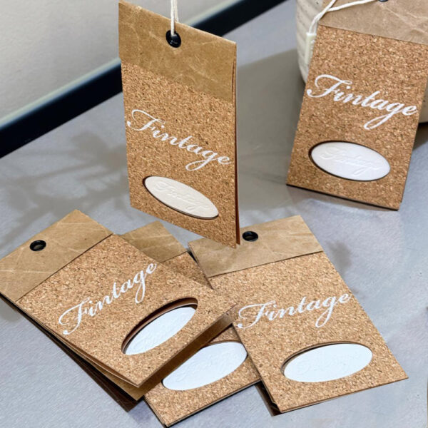Vintage Style Apparel Hang Tags with Eco-Friendly Design