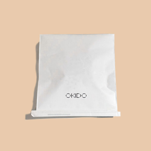 Luxury White Kraft Woven Apparel Mailer Bag with Logo