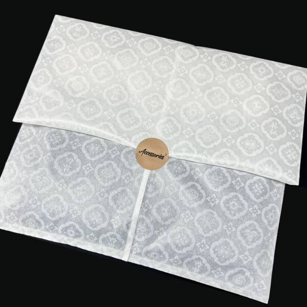 Luxury Patterned Tissue Apparel Bag with Eco-Friendly Design